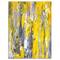 Designart - Grey and Yellow Abstract Pattern - Abstract Canvas Print